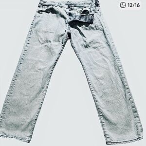 Vintage Authentic Levis Straight 501 ‘ 93  (Year1993 )Size36X30 Light wash
